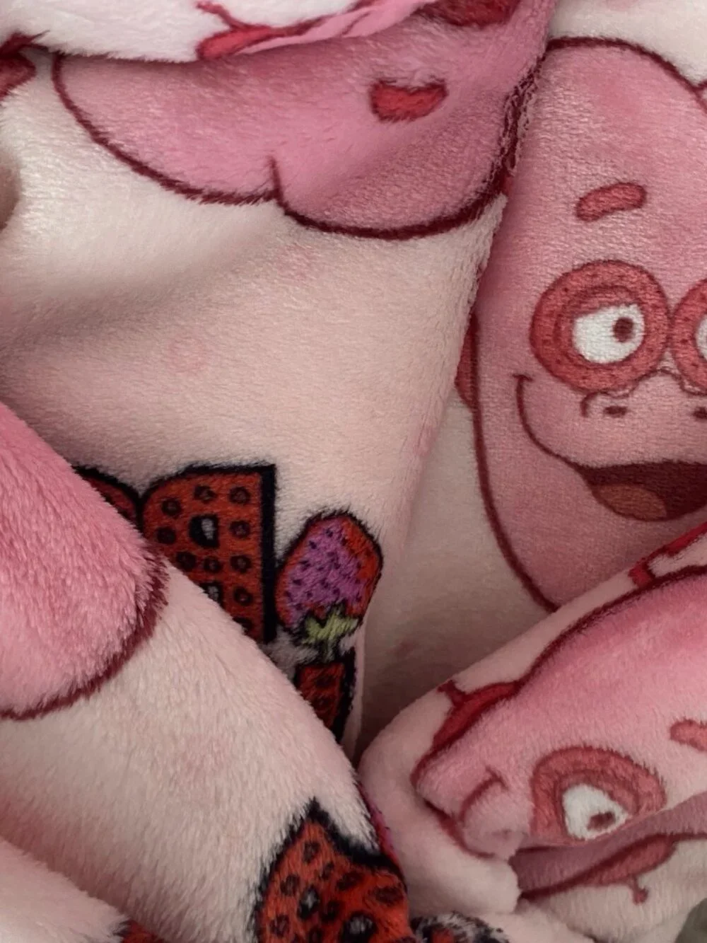 Franken Berry Monsters Cereal Pink Oversized Plush Throw Blanket 60” X 70” NEW